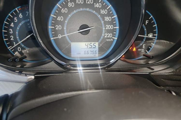Used Toyota Vios 2014 1.3L Manual Xiang Edition Odometer Close Up