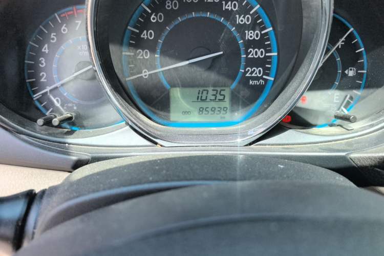 Used Toyota Vios 2014 1.3L Manual Xiang Edition Odometer Close Up