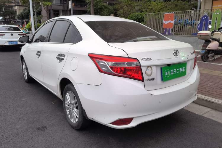 Used Toyota Vios 2014 1.5L Automatic ZhiShang Edition Rear Left 45 Deg