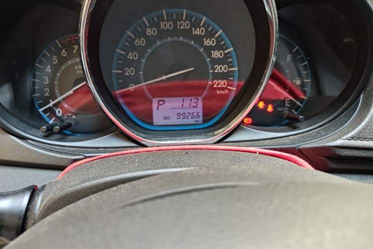Used Toyota Vios 2016 1.5L Automatic ZhiZhen Xingyao Edition Odometer Close Up