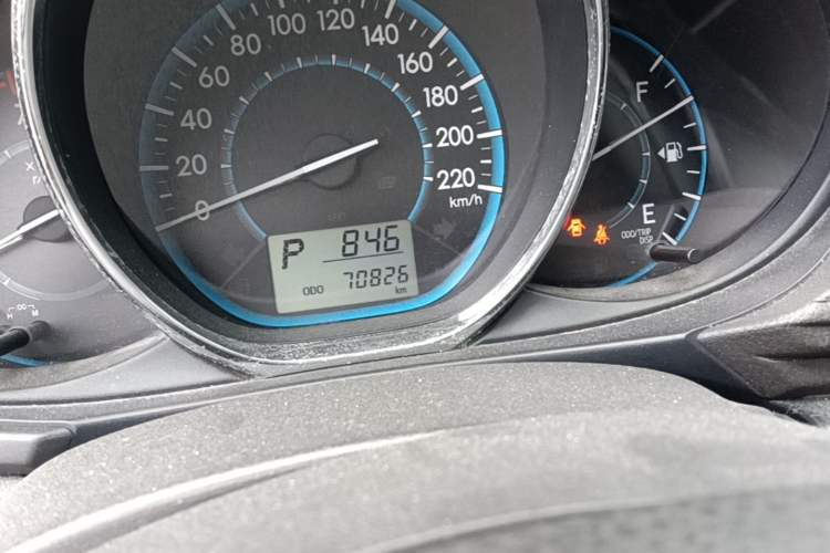 Used Toyota Vios 2016 1.5L Automatic ZhiZhen Xingyao Edition Odometer Close Up