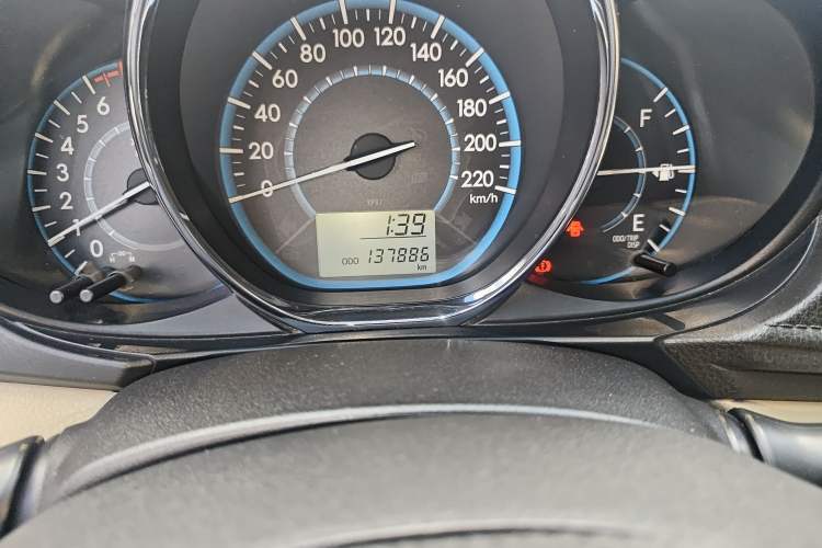 Used Toyota Vios 2016 1.5L Manual ZhiZhen Xingyao Edition Odometer Close Up