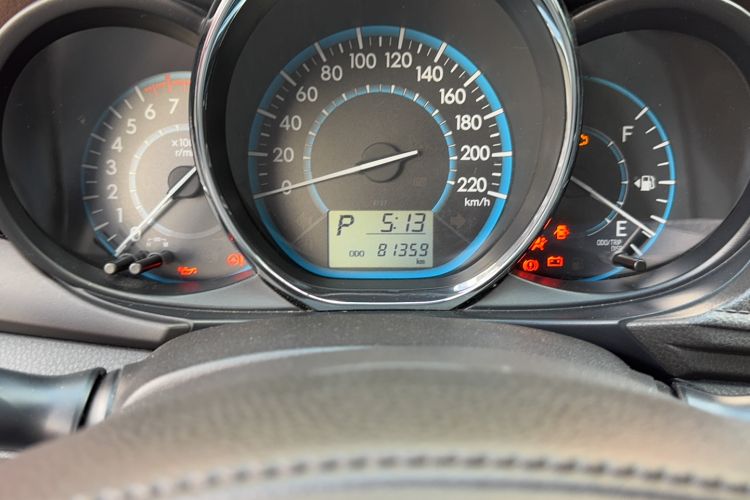 Used Toyota Vios 2016 1.5L Automatic ZhiZhen Xingyao Edition Odometer Close Up