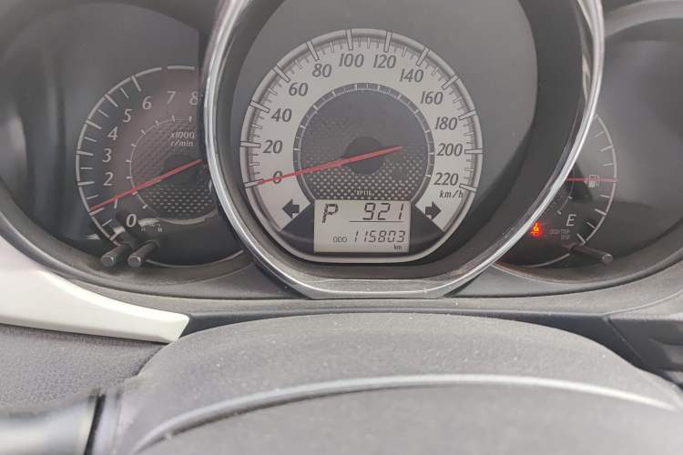 Used Toyota Vios 2016 1.5L Automatic ZhiZhen Xingyao Edition Odometer Close Up