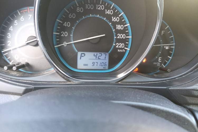 Used Toyota Vios 2016 1.5L Manual ZhiZhen Xingyao Edition Odometer Close Up