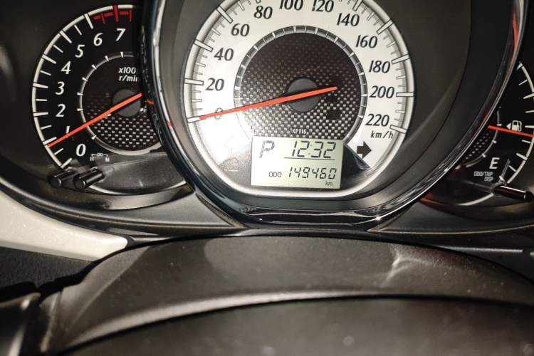 Used Toyota Vios 2016 1.5L Automatic ZhiZhen Xingyao Edition Odometer Close Up