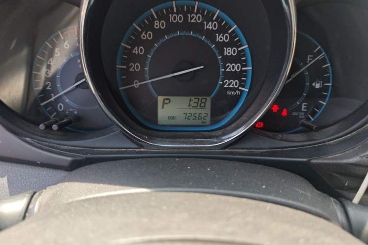 Used Toyota Vios 2016 1.5L Automatic ZhiZhen Xingyao Edition Odometer Close Up