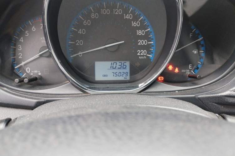 Used Toyota Vios 2017 1.3L Manual Front-Drive Version Odometer Close Up
