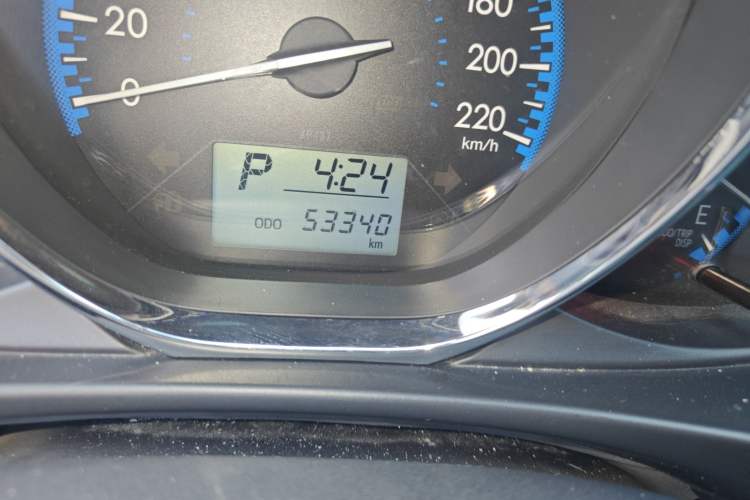 Used Toyota Vios 2017 1.5L CVT Innovation Edition Odometer Close Up