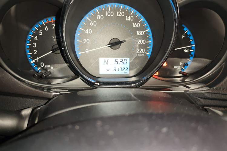 Used Toyota Vios 2017 1.5L CVT Smart Drive Edition Odometer Close Up
