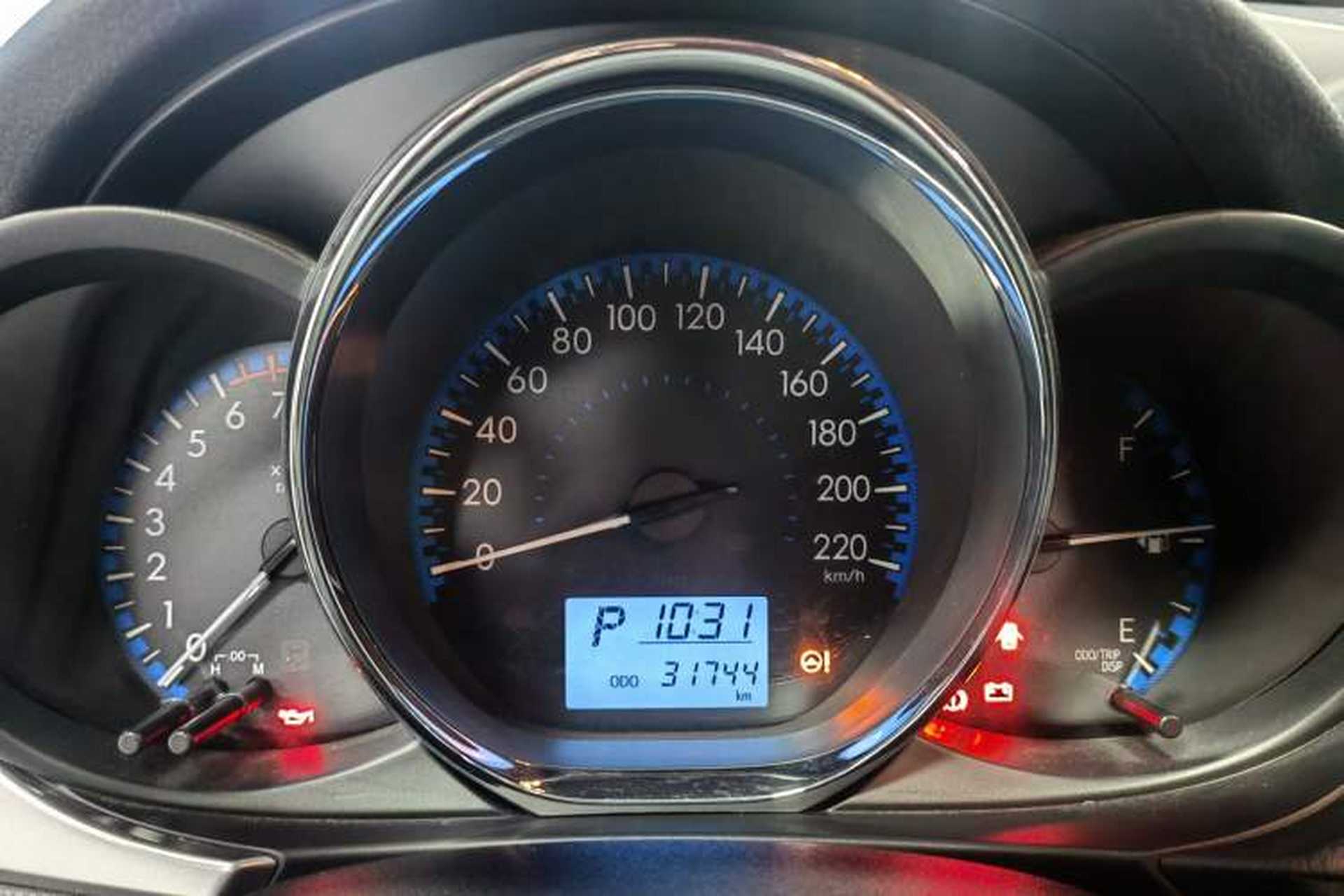 Used Toyota Vios 2017 1.5L CVT Smart Drive Edition Odometer Close Up