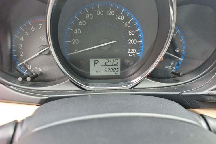 Used Toyota Vios 2017 1.5L CVT Innovation Edition Odometer Close Up