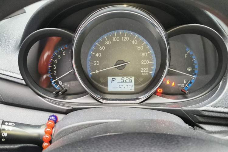 Used Toyota Vios 2017 1.5L CVT Innovation Edition Odometer Close Up