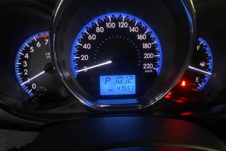 Used Toyota Vios 2017 1.5L CVT Innovation Edition Odometer Close Up