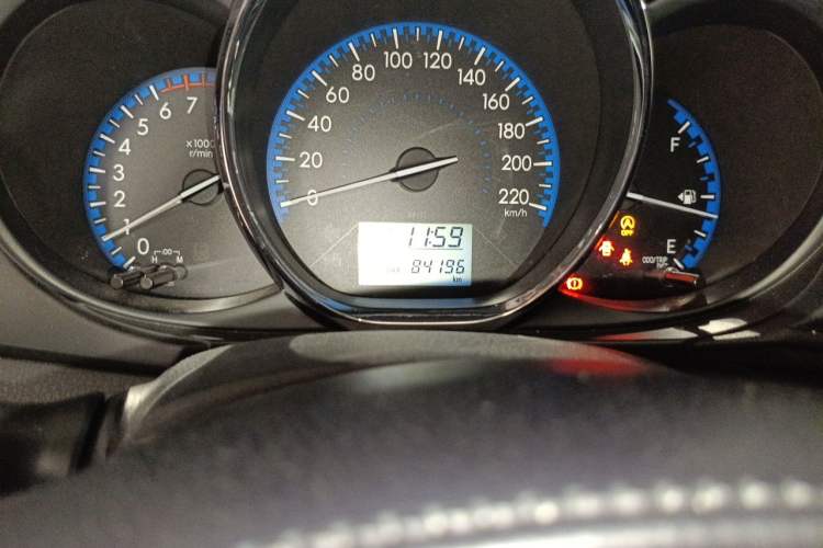 Used Toyota Vios 2017 1.5L CVT Innovation Edition Odometer Close Up
