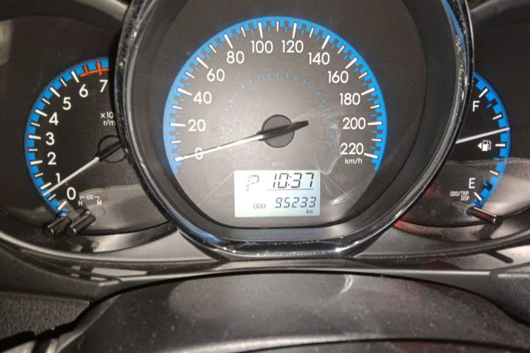 Used Toyota Vios 2017 1.5L CVT Innovation Edition Odometer Close Up