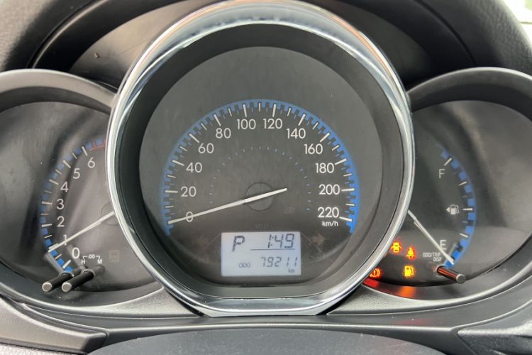 Used Toyota Vios 2017 1.5L CVT Innovation Edition Odometer Close Up