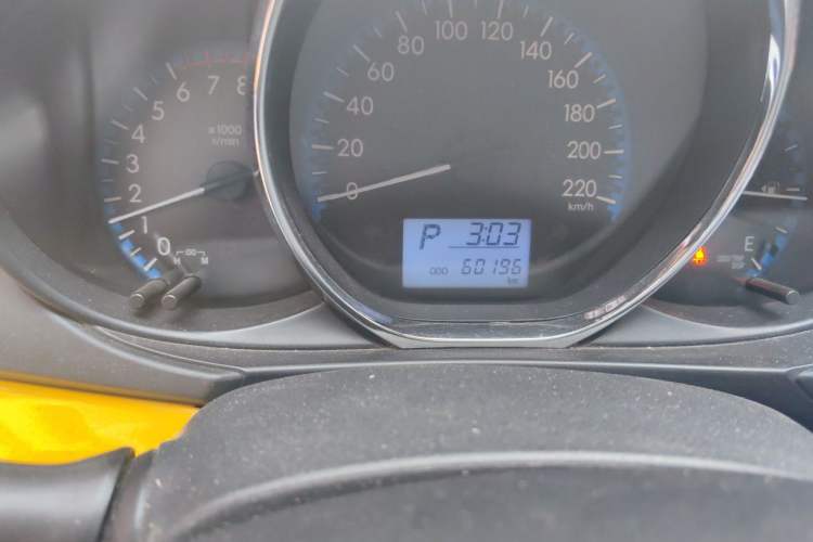 Used Toyota Vios 2017 1.5L CVT Innovation Edition Odometer Close Up