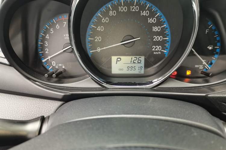 Used Toyota Vios 2017 1.5L CVT Innovation Edition Odometer Close Up