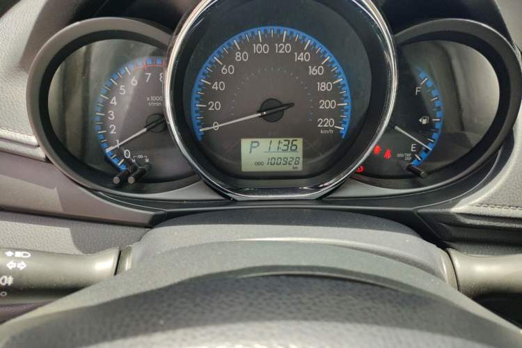 Used Toyota Vios 2017 1.5L CVT Innovation Edition Odometer Close Up