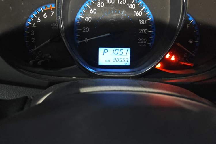 Used Toyota Vios 2017 1.5L CVT Innovation Edition Odometer Close Up