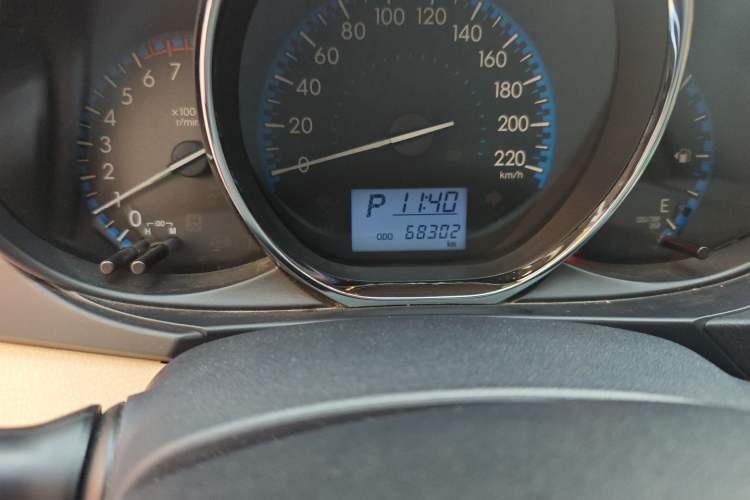 Used Toyota Vios 2017 1.5L CVT Innovation Edition Odometer Close Up
