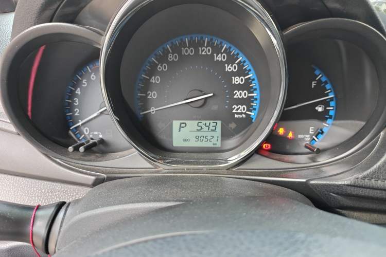 Used Toyota Vios 2017 1.5L CVT Innovation Edition Odometer Close Up