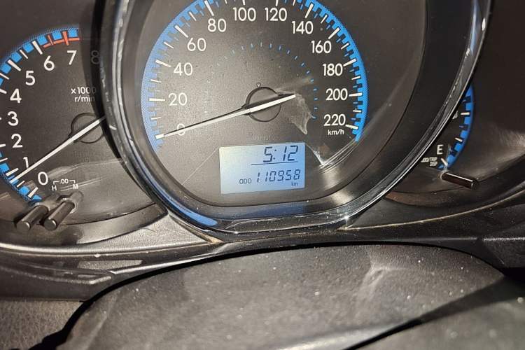 Used Toyota Vios 2017 1.5L Manual Trend Edition Odometer Close Up