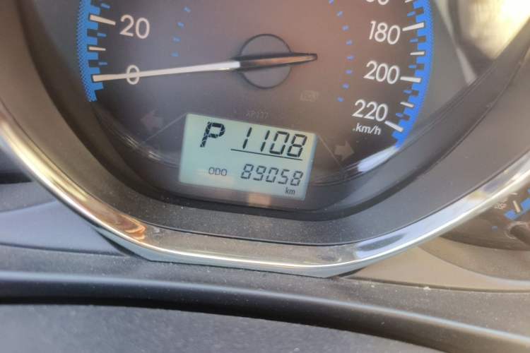 Used Toyota Vios 2017 1.5L CVT Innovation Edition Odometer Close Up