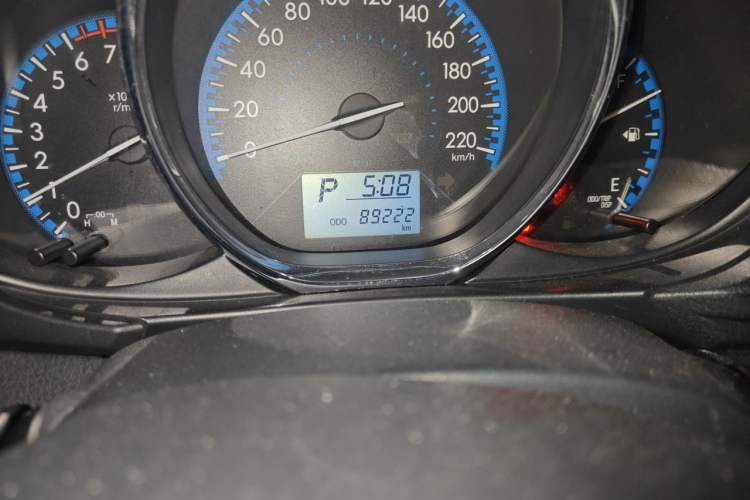 Used Toyota Vios 2017 1.5L CVT Innovation Edition Odometer Close Up