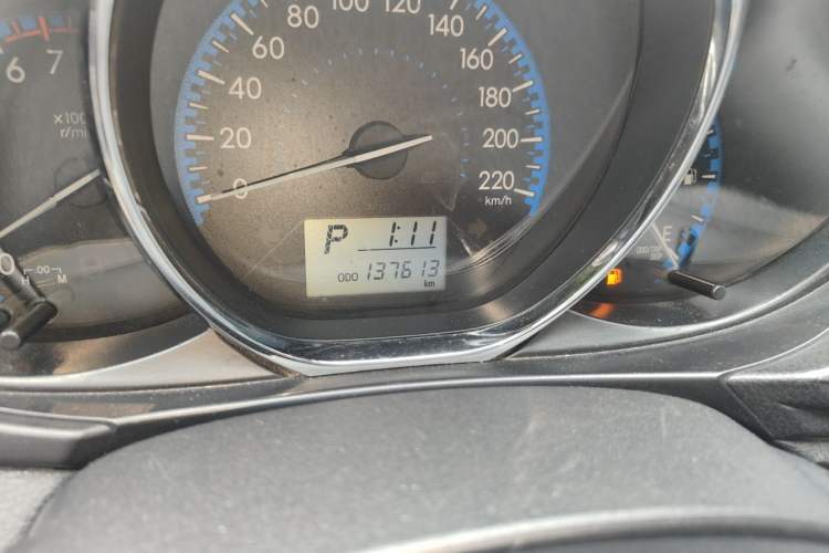 Used Toyota Vios 2017 1.5L CVT Innovation Edition Odometer Close Up