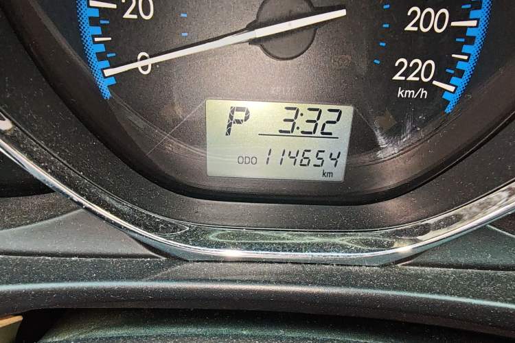 Used Toyota Vios 2017 1.5L CVT Innovation Edition Odometer Close Up