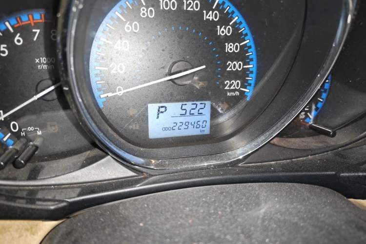 Used Toyota Vios 2017 1.5L CVT Innovation Edition Odometer Close Up