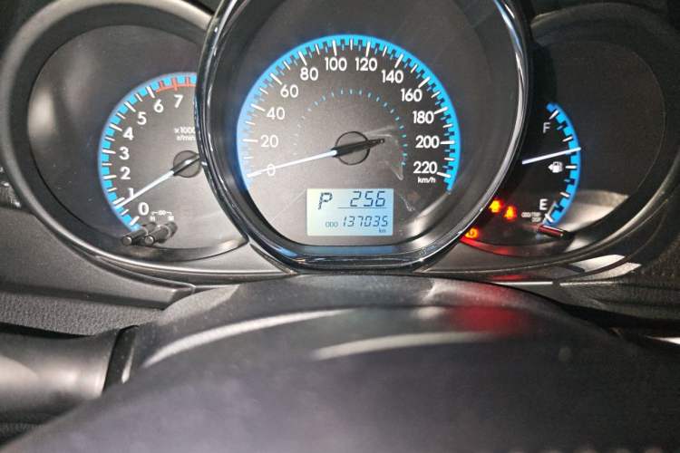 Used Toyota Vios 2017 1.5L CVT Innovation Edition Odometer Close Up