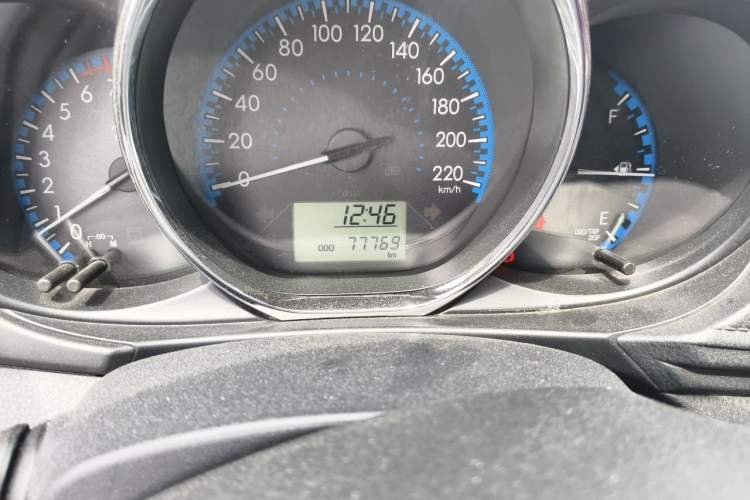 Used Toyota Vios 2017 1.5L Manual Trend Edition Odometer Close Up