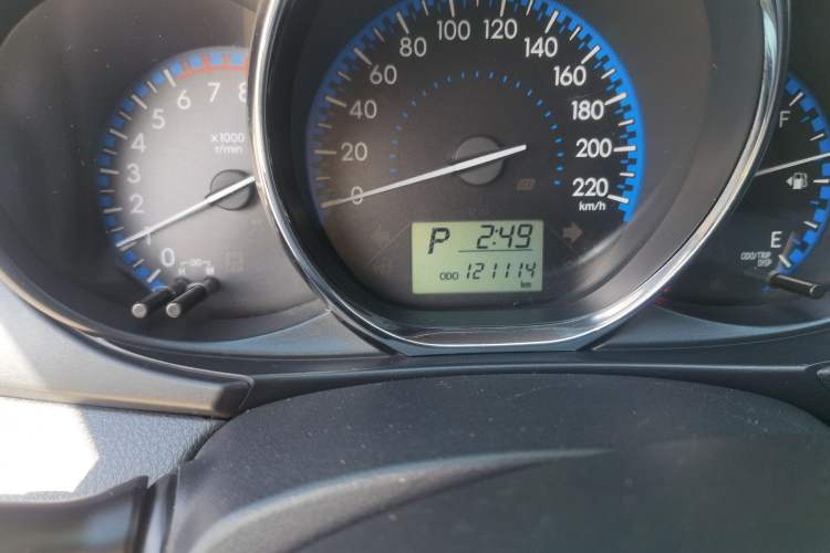 Used Toyota Vios 2017 1.5L CVT Innovation Edition Odometer Close Up