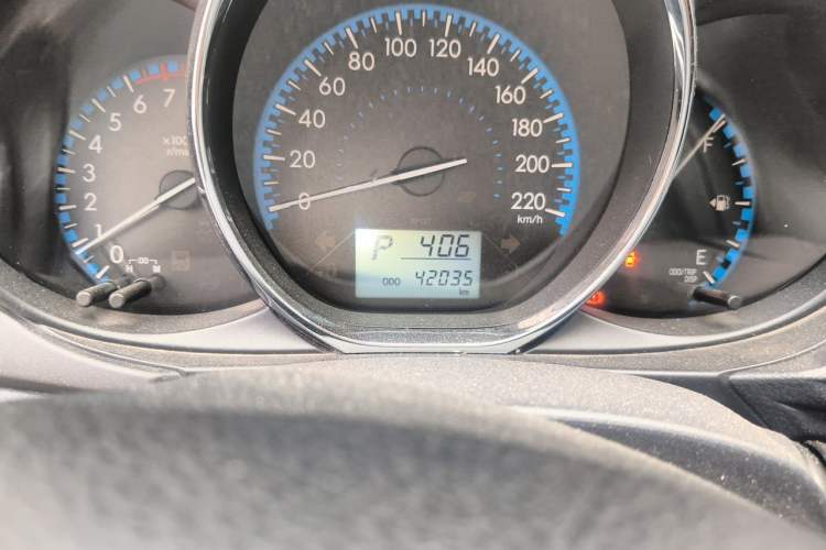 Used Toyota Vios 2017 1.5L CVT Innovation Edition Odometer Close Up
