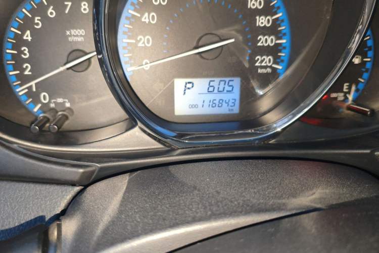 Used Toyota Vios 2017 1.5L CVT Innovation Edition Odometer Close Up