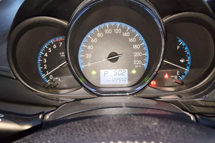 Used Toyota Vios 2017 1.5L CVT Innovation Edition Odometer Close Up