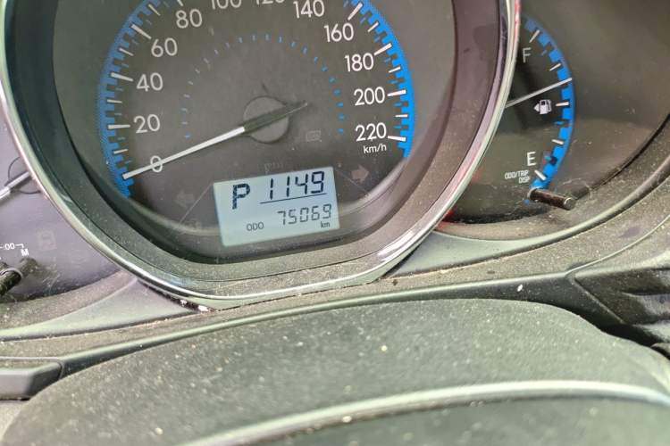 Used Toyota Vios 2017 1.5L CVT Innovation Edition Odometer Close Up