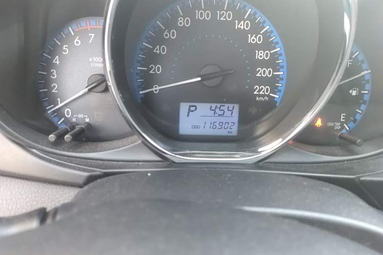Used Toyota Vios 2017 1.5L CVT Innovation Edition Odometer Close Up