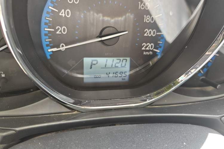 Used Toyota Vios 2017 1.5L CVT Innovation Edition Odometer Close Up