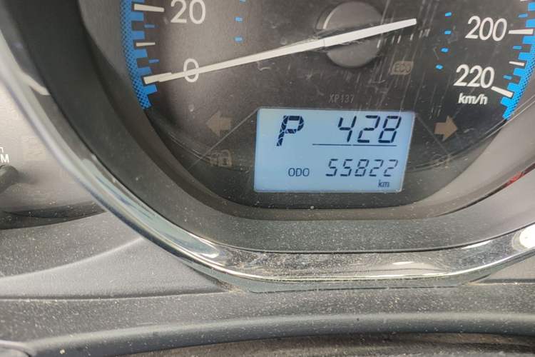 Used Toyota Vios 2017 1.5L CVT Innovation Edition Odometer Close Up
