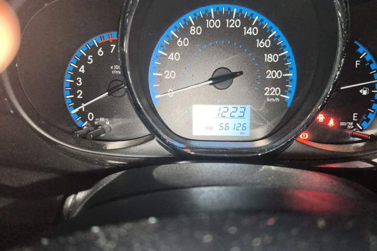Used Toyota Vios 2017 1.5L CVT Innovation Edition Odometer Close Up