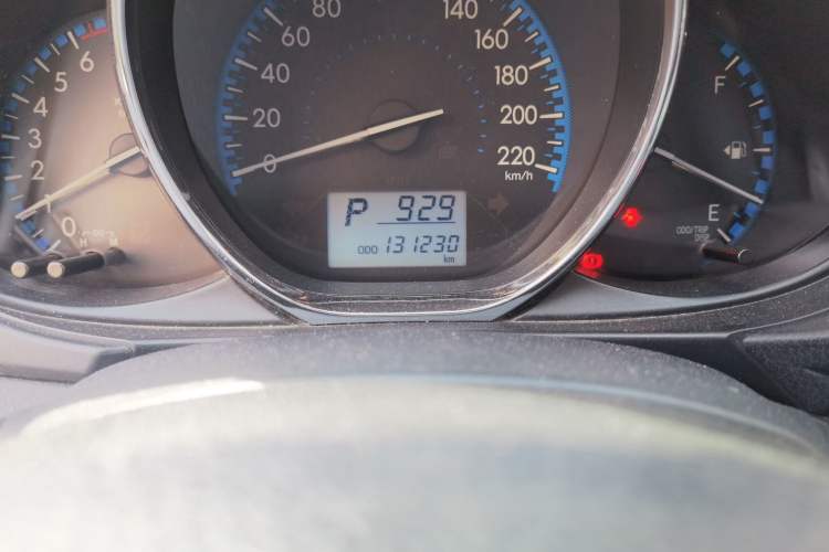 Used Toyota Vios 2017 1.5L CVT Innovation Edition Odometer Close Up