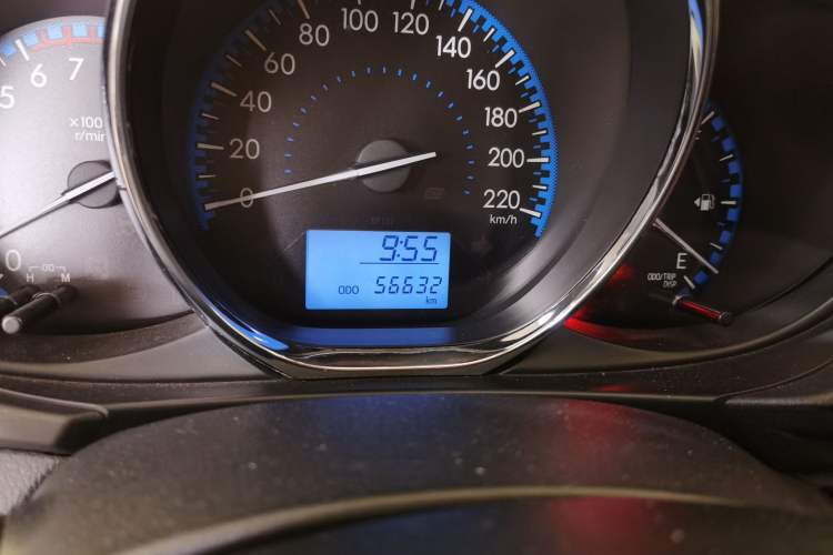 Used Toyota Vios 2017 1.3L Manual Front-Drive Version Odometer Close Up