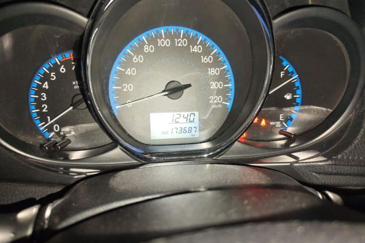Used Toyota Vios 2017 1.5L Manual Trend Edition Odometer Close Up