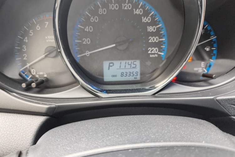 Used Toyota Vios 2017 1.5L CVT Innovation Edition Odometer Close Up