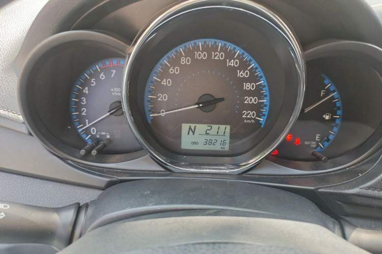 Used Toyota Vios 2017 1.5L CVT Innovation Edition Odometer Close Up