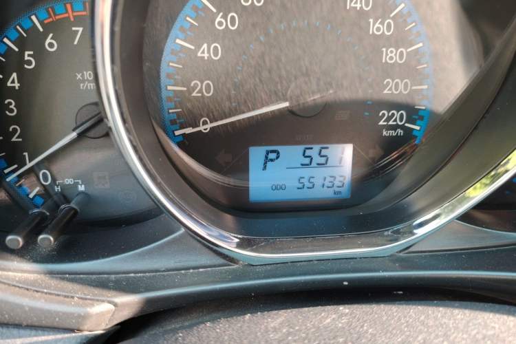 Used Toyota Vios 2017 1.5L CVT Innovation Edition Odometer Close Up